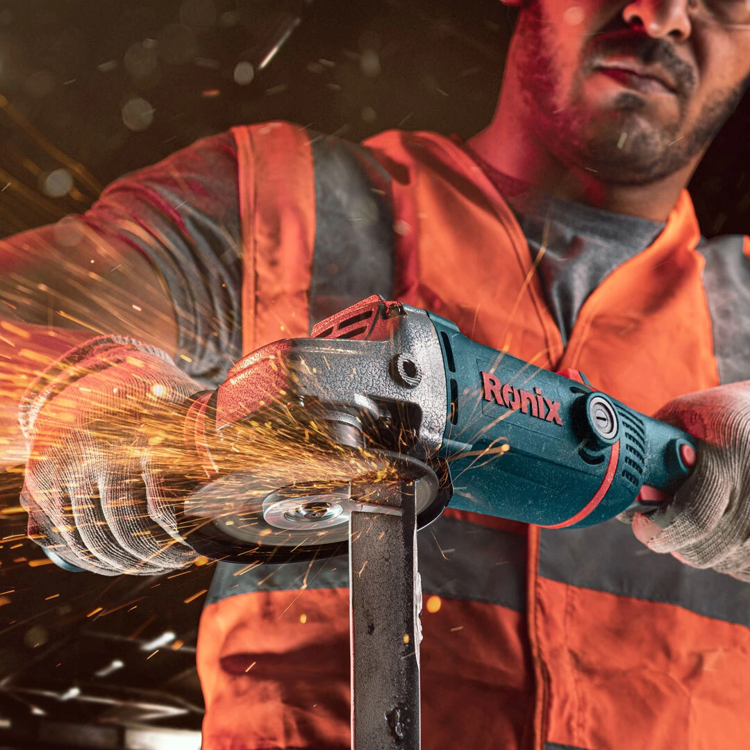 مینی فرز برقی دسته بلند دیمردار 115 میلیمتری 1400 وات